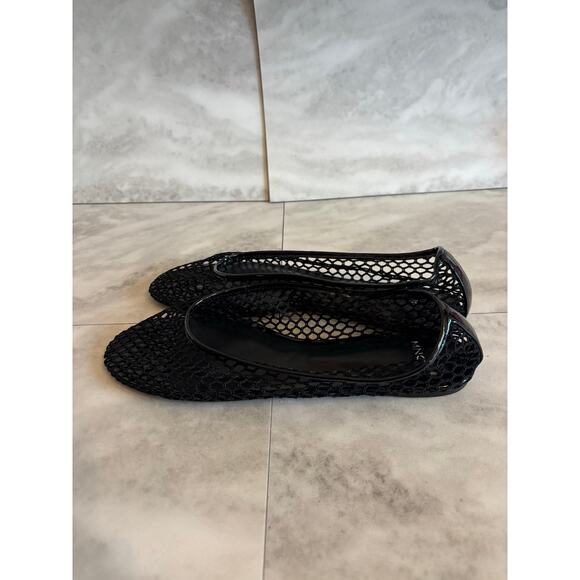 Mango MNG Women’s Mesh Black Ballet Flats Size 9.5 NWOB - Picture 3 of 6